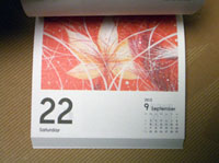 Misako's art is published on 2012 daily-rip-off-a-page Art Calendar